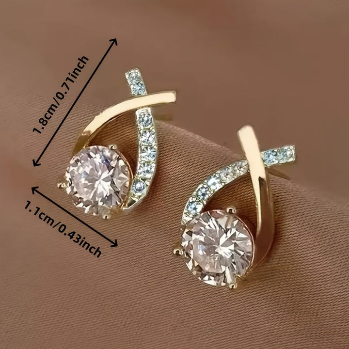 GOLD CROSS EARRINGS