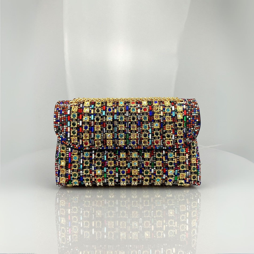 KLAUDIA | CHIC CHAIN DIAMOND SHOULDER BAG