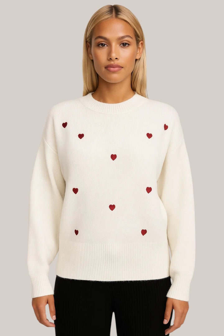 ROMILLY | HEART PATTERN SWEATER