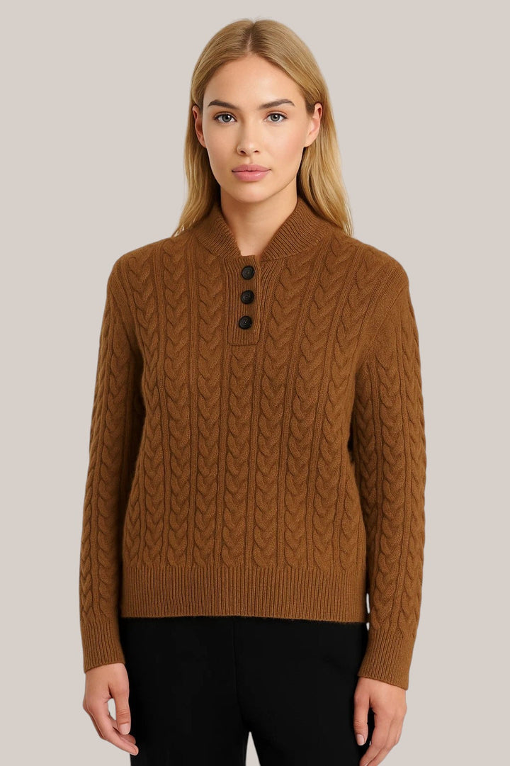 YSELLA | BUTTONED SWEATER