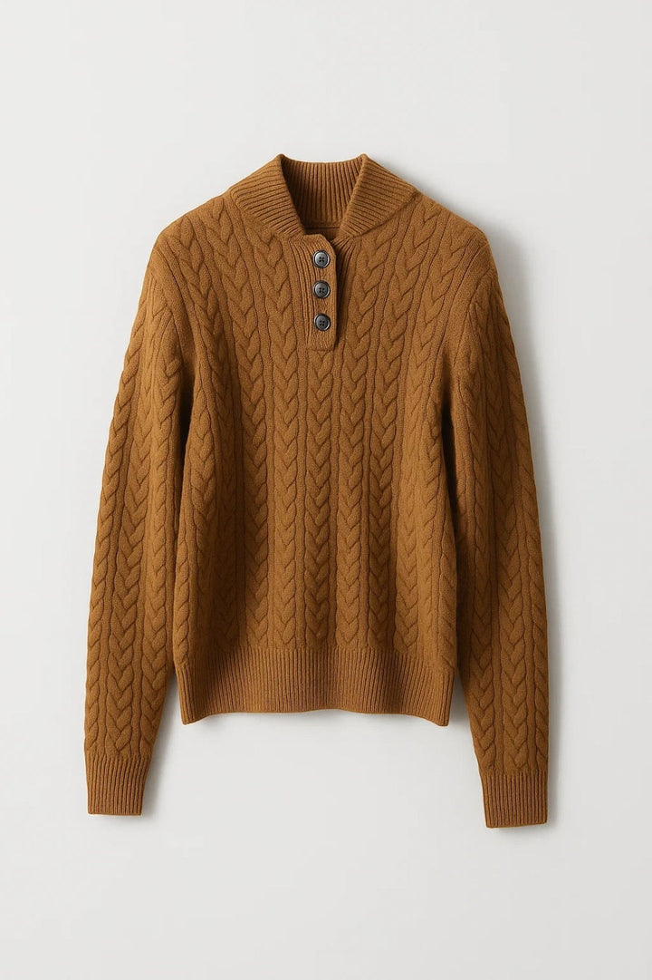 YSELLA | BUTTONED SWEATER