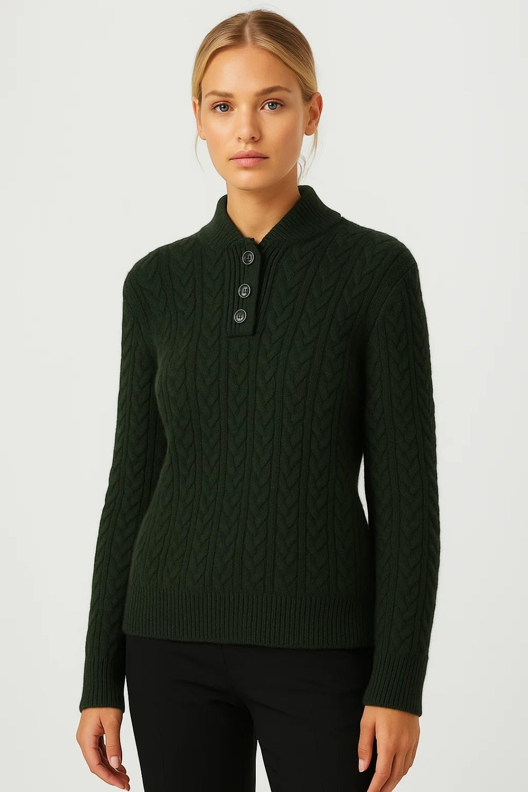 YSELLA | BUTTONED SWEATER