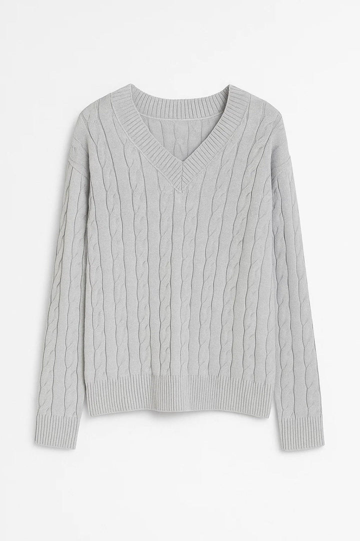 SUNNIVA | V-NECK KNIT SWEATER