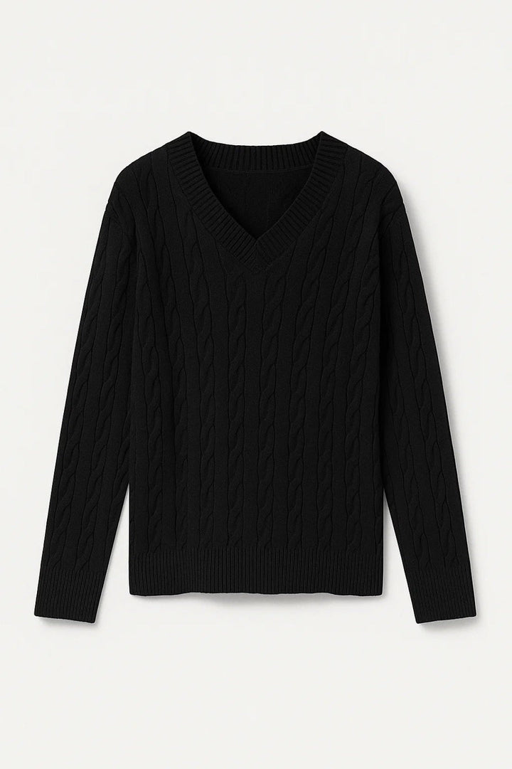 SUNNIVA | V-NECK KNIT SWEATER