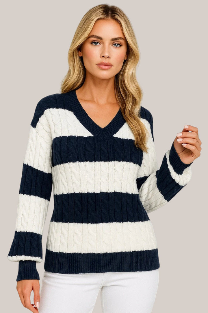 MIRELLE | STRIPED SWEATER
