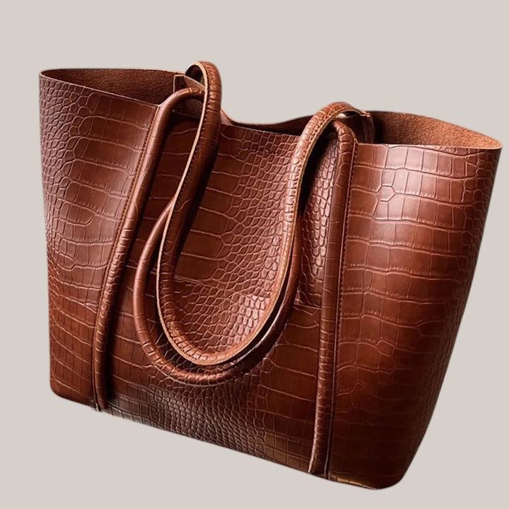 SYLVETTE | CROC SHOULDER BAG