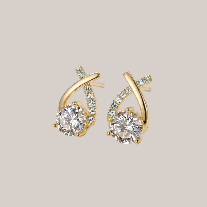 GOLD CROSS EARRINGS